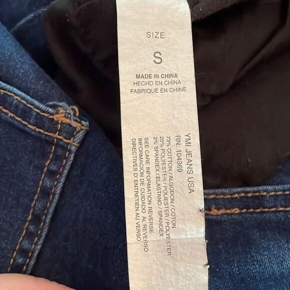 YMI Distressed Denim Jogger Blue Jeans Womens Size Small Pull-On - Picture 5 of 12